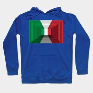 Italian flag 3d Hoodie